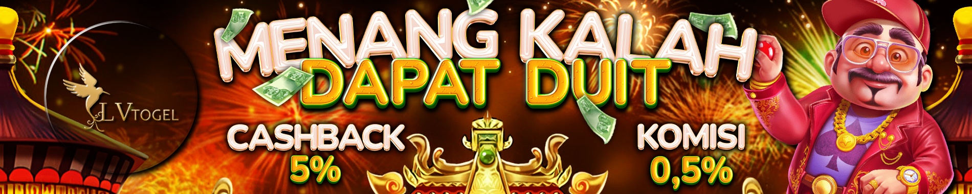 Bonus Rollingan 0.5% Dan Cashback 5%